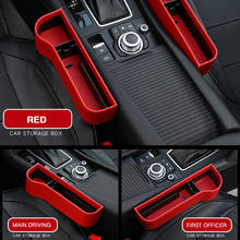 Car Seat Crevice Leather Storage Box Multi-function Foldable Gap Tidying Organizer Auto Car Interior Accessories (Red) 2024 - buy cheap