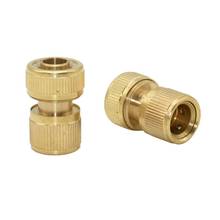 Conector de mangueira de 5/8 ", pistola de água de bronze para jardim, adaptador de torneira para lavagem e irrigação de carro, 1 peça 2024 - compre barato