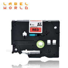 Лента Label World TZe-411, 6, мм лента для маркировки, черная, onred, совместимая с brother P-touch, TZ Tze лента для маркировки 2024 - купить недорого