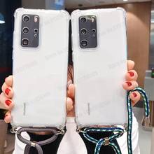 Чехол-накладка для Huawei Honor 10X lite, Nova 8 SE, Y9A, 9, 9X Lite, P Smart 2021, прозрачный, противоударный 2024 - купить недорого