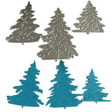 Christmas Trees 3Pcs Metal Cutting Dies Stencil for Scrapbooking Die Cuts Stamping Cutting Embossing Template Craft Dies 2024 - buy cheap