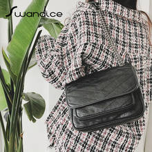 Женская Стеганая сумка-мессенджер, маленькая винтажная сумка через плечо с цепочкой и треугольным вырезом, 2020 2024 - купить недорого