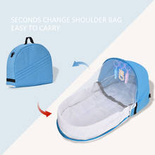 Recém-nascido cama do bebê viagem proteção solar mosquiteiro com portátil bebê dobrável respirável infantil cesta de dormir conveniente quente 2024 - compre barato