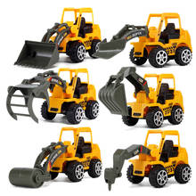 6 Styles Mini Diecast Plastic Construction Vehicle Engineering Cars Excavator Model Toys For Children Boys Gift 2024 - buy cheap