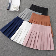Женская плиссированная юбка выше колена, повседневная Однотонная юбка трапециевидной формы с высокой талией, большие размеры 4XL, лето 2020, Z158 2024 - купить недорого