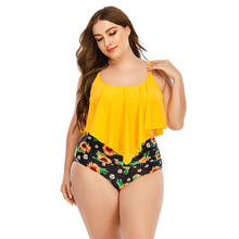 2021NEW Sexy 2pcs Large Size Women High Waist Summer Swimsuit Push Up Bikini Women Beach Tunic Fashion Underwear Beach Dresses 2024 - buy cheap