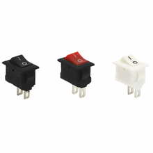 Interruptor de botón a presión, 10x15mm, 2 pines, 3A, 250V, KCD11, 10MM x 15MM, negro, rojo y blanco 2024 - compra barato