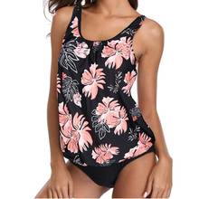 Traje de baño de talla grande para mujer, conjunto de Tankini Vintage, Bikini estampado, Monokini, ropa de playa 3XL, 2020 2024 - compra barato