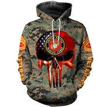 Tessffel America Military Marine Policeman Camo Pullover Soldier Army NewFashion Sweatshirt 3DPrint Casual Hoodies Men/Women D-6 2024 - buy cheap