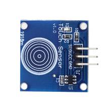 Módulo de interruptor sensível ao toque ttp223b, sensor digital de toque capacitivo com 1 canal para arduino, kit diy 2024 - compre barato