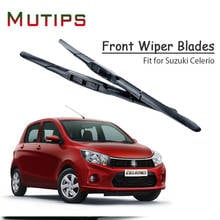 1Set Rubber Car Front Wiper Blade Kit For Suzuki Celerio 2018 2017 2016-2015 Windscreen Wiper Original replace Strip Accessories 2024 - buy cheap