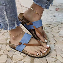Chanclas de punta gruesa para mujer, sandalias minimalistas de playa, de ocio, con tacones, talla 35-43 2024 - compra barato
