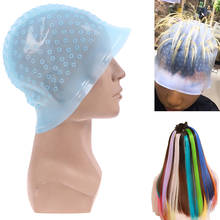 Reutilizável silicone destaques chapéu coloração de cabelo destacando tintura tampão de geada tipping tingimento cor ferramentas de estilo de cor do cabelo 2024 - compre barato