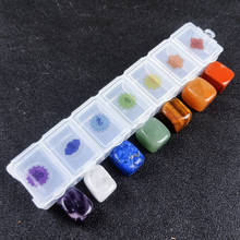 Chakra reiki CrystalsNatural crystal gem square seven chakra energy healing stone set 2024 - buy cheap