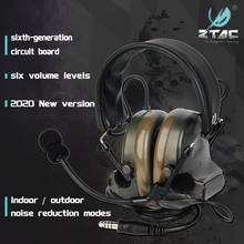Fones de ouvido táticos peltor redução de ruído ativo dois modos headph versão fone de ouvido tático walkie-talkie softair 2024 - compre barato