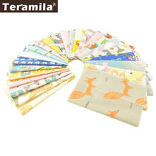 Teramila 32x32cm Fat Quarter 100% Cotton Fabric Animal Design Telas DIY Patchwork Baby Cloth Tissus Pillow Quilts, 12.5x12.5in 2024 - buy cheap