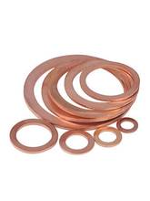 5pcs M7 ultra-thin copper flat washers gaskets cuprum washer gasket 42mm-44mm outer diameter 1.2mm-2mm thickness 2024 - buy cheap