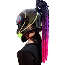 Helmet Pigtail Motorcycle Helmet Ponytail Bicycle Helmet Braids Hair Tails 2024 - buy cheap