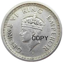 In (13) rupa indiana 1 (1941-1945) 5 peças moedas de cópia banhadas a prata antiga 2024 - compre barato