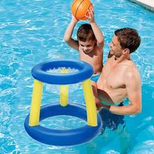 Anel de natação inflável, anel flutuante de basquete aquático para crianças, brinquedo de esporte aquático para piscina 2024 - compre barato