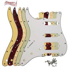 Xinyue Guitar Parts - For Left Handed US 11 Screw Hole Standard Start Player Hss Guitar Pickguard Double Pickup Screw Hole 2024 - buy cheap