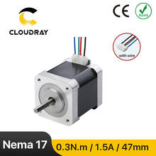 Nema17 шаговый двигатель 42 мм 2 фазы 30Ncm 1.5A шаговый двигатель с DuPont для 3D принтера CNC гравировальный фрезерный станок 2024 - купить недорого