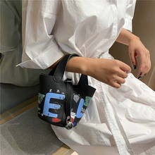 Bolsa de mão feminina, bolsa de ombro com estampa de balde crossbody para mulheres 2024 - compre barato
