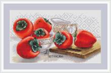 A few persimmons 38-26 Cross Stitch Kit Package Greeting Needlework Counted Kits  Embroidery cross stitch set 2024 - buy cheap