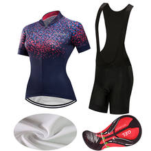 Frete grátis roupas de bicicleta estrada verão bib shorts 2022 conjunto camisa ciclismo mtb kit feminino roupas esporte terno vestido 2024 - compre barato