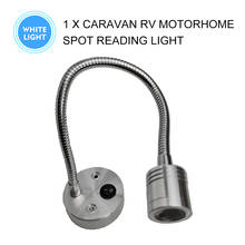 12V 100LM LED RV Camper Van Reading Light Switch Caravan Boat Wall Mounted Spot Lamp White Motorhome Car Interior Accessories 2024 - buy cheap