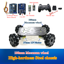 Ps2 Remote Control 4wd Omni Directional Wheel Smart Car Chassis with WiFi Bluetooth for Robot DIY Graduation Toy Model Kit 2024 - buy cheap