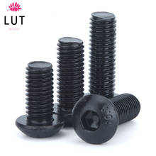 Grade 10.9 Alloy Steel Screws M2 M2.5 M3 M4 M5 M6 M8 M10  Hex Socket Round Head Cap Black Screw Furniture Fastener Bolt 2024 - buy cheap