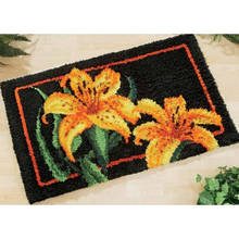 carpet embroidery cushions hook rug flowers latch hook rug kits carpet embroidery cross-stitch pillow home decoration foamiran 2024 - buy cheap