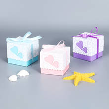 10pcs Gift Packing Paper Boxes Cupcake/Nail/Candy Valentine's Day Gift Box Kraft Cardboard Small Cube Boxes Heart Shape Window 2024 - buy cheap