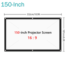 Prático tela de filme de tela de projeção de tela de projeção de 150 polegadas hd dobrável anti-vinco proyectores para o cinema em casa 2024 - compre barato
