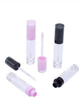 30/50/100pcs Round Clear Lip Gloss with Clear Wand Pink Black Cap Lipgloss Refillable Bottle Empty Cosmetic Lip Glaze Container 2024 - buy cheap