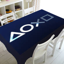 Cool Playstation Gaming Home Decor Playstation Controller Buttons Table Cloth for Rectangle Table Cover Video Games Tablecloth 2024 - buy cheap