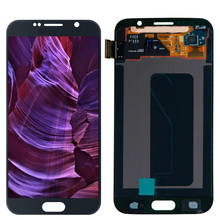 Для samsung S6 ЖК-дисплей Super AMOLED сжигание в тени ЖК-дисплей s для samsung S6 G920 ЖК-дисплей с сенсорным экраном дигитайзер сборка 2024 - купить недорого