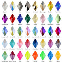 New sale Rhombus 6X10mm Nail Rhinestones Flatback Glitter Crystal StonesColor For Nail art accessories 2024 - buy cheap