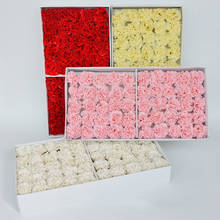 50Pcs/box bath Carnation Soap Flower Simulation Flower head Bouquet Mother's Day Teacher's Day Thanksgiving Christmas Gift 2024 - buy cheap