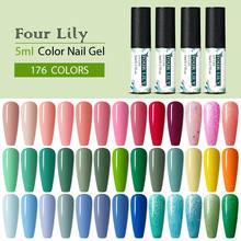 FOUR LILY Gel Nail Polish Hybrid Varnishes All For Manicure Nails Art Semi Permanent UV Led Gel Polish Nail Design Base Top Coat 2024 - buy cheap