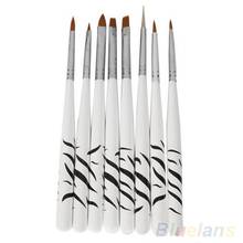 8PCS Zebra Nail Art Dotting Manicure Painting Drawing Polish Brush Pen Tools Professional Nail Art painting pen Nails Art Tools 2024 - buy cheap