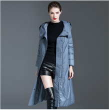Abrigo largo con capucha para mujer, Parka gruesa y resistente al agua, abrigo cálido, rompevientos, ropa de invierno 2024 - compra barato