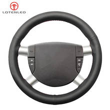 LQTENLEO Black Smooth Artificial Leather Hand-stitched Car Steering Wheel Cover For Ford Mondeo Mk3 2002 2003 2004 2005 2006 2024 - buy cheap