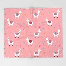 Alpaca Cartoon Throw Blanket Cute Kids Design  Alpaca Blankets for Beds Christmas Decorations for Home 2024 - buy cheap