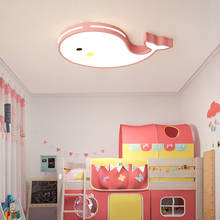 Modern Nordic Children's Room Simple Ceiling Lamp Creative Cartoon Whale Boy Girl Ceiling Light For Bedroom Study Living Room 2024 - buy cheap