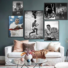 Quadro de arte da parede muhammad ali boxe lenda esporte jogador poster pintura em tela cartazes e impressões para sala estar decoração casa 2024 - compre barato