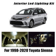 Canbus For Toyota Sienna 1998-2019 2020 Vehicle LED Interior Dome Map Light License Plate Lamp Kit Car Lighting Accessories 2024 - buy cheap