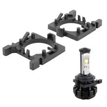 Suporte para lâmpada de led h7, 2 peças, adaptadores de lâmpada de farol, base para ford focus fiesta mondeo, acessórios de carro 2024 - compre barato