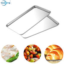Stainless Steel Storage Trays Storage The Kitchen Food Containers Serving Sundries Dishes Metal Plate Accessories Organization 2024 - buy cheap